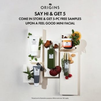 Origins-SAY-HI-GET-5-Deal-350x350 - Beauty & Health Johor Kedah Kelantan Kuala Lumpur Melaka Negeri Sembilan Pahang Penang Perak Perlis Personal Care Promotions & Freebies Putrajaya Sabah Sarawak Selangor Skincare Terengganu 