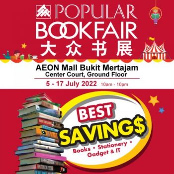 POPULAR-Book-Fair-Sale-at-AEON-Bukit-Mertajam-350x350 - Books & Magazines Malaysia Sales Penang Stationery 