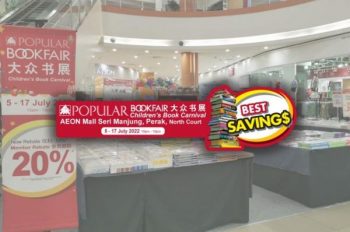 POPULAR-Book-Fair-Sale-at-AEON-Seri-Manjung-350x232 - Books & Magazines Malaysia Sales Perak Stationery 
