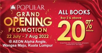 POPULAR-Grand-Opening-Promotion-at-AEON-Alpha-Angle-350x183 - Books & Magazines Kuala Lumpur Promotions & Freebies Selangor Stationery 