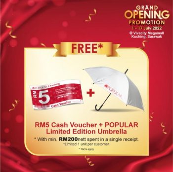 POPULAR-Grand-Opening-Promotion-at-Vivacity-Kuching-1-350x349 - Books & Magazines Promotions & Freebies Sarawak Stationery 