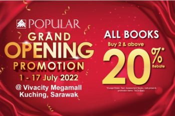 POPULAR-Grand-Opening-Promotion-at-Vivacity-Kuching-350x233 - Books & Magazines Promotions & Freebies Sarawak Stationery 