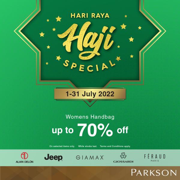 1-31 Jul 2022: Parkson Hari Raya Haji Womens Handbag Sale 