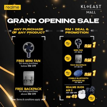 Realme-Grand-Opening-Sale-at-KL-EAST-MALL-350x350 - Computer Accessories Electronics & Computers IT Gadgets Accessories Kuala Lumpur Malaysia Sales Mobile Phone Selangor 