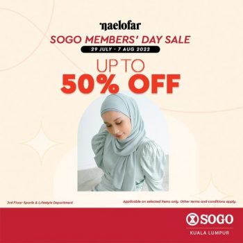 SOGO-Members-Day-Sale-with-Naelofar-350x350 - Apparels Fashion Accessories Fashion Lifestyle & Department Store Kuala Lumpur Malaysia Sales Others Selangor 