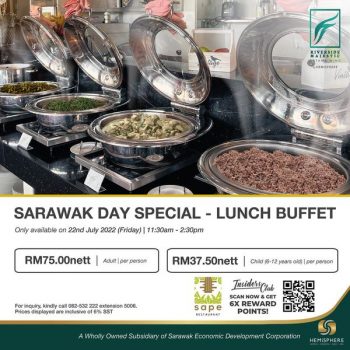 Sarawak-Day-Special-Lunch-Buffet-at-Riverside-Majestic-Hotel-350x350 - Beverages Buffet Food , Restaurant & Pub Promotions & Freebies Sarawak 
