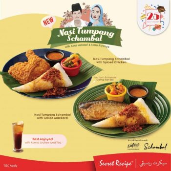 Secret-Recipe-Nasi-Tumpang-Schambal-Promo-350x350 - Beverages Food , Restaurant & Pub Johor Kedah Kelantan Kuala Lumpur Melaka Negeri Sembilan Pahang Penang Perak Perlis Promotions & Freebies Putrajaya Sabah Sarawak Selangor Terengganu 