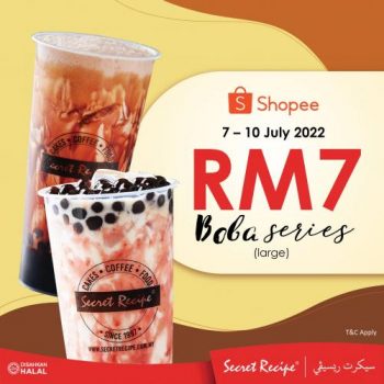 Secret-Recipe-Shopee-7.7-Sale-Boba-Series-Drinks-Promotion-350x350 - Beverages Food , Restaurant & Pub Johor Kedah Kelantan Kuala Lumpur Melaka Negeri Sembilan Pahang Penang Perak Perlis Promotions & Freebies Putrajaya Sabah Sarawak Selangor Terengganu 