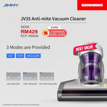 Senheng-Jimmy-Anti-Mite-Vacuum-Cleaner-Promotion-350x350 - Electronics & Computers Home Appliances Johor Kedah Kelantan Kitchen Appliances Kuala Lumpur Melaka Negeri Sembilan Online Store Pahang Penang Perak Perlis Promotions & Freebies Putrajaya Sabah Sarawak Selangor Terengganu 