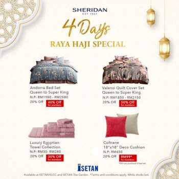 Sheridan-4-Days-Raya-Haji-Special-350x350 - Beddings Furniture Home & Garden & Tools Home Decor Kuala Lumpur Promotions & Freebies Selangor 