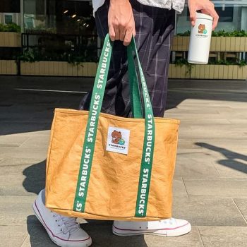 Starbucks-Line-Friend-Brown-Earth-Day-Tote-Bag-Deal-350x350 - Beverages Food , Restaurant & Pub Johor Kedah Kelantan Kuala Lumpur Melaka Negeri Sembilan Pahang Penang Perak Perlis Promotions & Freebies Putrajaya Sabah Sarawak Selangor Terengganu 