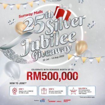 Sunway-Malls-25th-Silver-Jubilee-Giveaway-350x350 - Johor Kuala Lumpur Others Penang Promotions & Freebies Selangor 