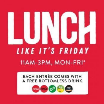 TGI-Fridays-Lunch-Deals-Promotion-9-350x350 - Beverages Food , Restaurant & Pub Johor Kedah Kelantan Kuala Lumpur Melaka Negeri Sembilan Pahang Penang Perak Perlis Promotions & Freebies Putrajaya Sabah Sarawak Selangor Terengganu 