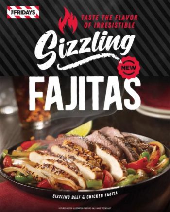 TGI-Fridays-Sizzling-Fajitas-Menu-Deal-350x436 - Beverages Food , Restaurant & Pub Johor Kedah Kelantan Kuala Lumpur Melaka Negeri Sembilan Pahang Penang Perak Perlis Promotions & Freebies Putrajaya Sabah Sarawak Selangor Terengganu 