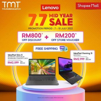 TMT-Lenovo-Shopee-7.7-Mid-Year-Sale-350x350 - Computer Accessories Electronics & Computers IT Gadgets Accessories Johor Kedah Kelantan Kuala Lumpur Laptop Malaysia Sales Melaka Negeri Sembilan Online Store Pahang Penang Perak Perlis Putrajaya Sabah Sarawak Selangor Terengganu 