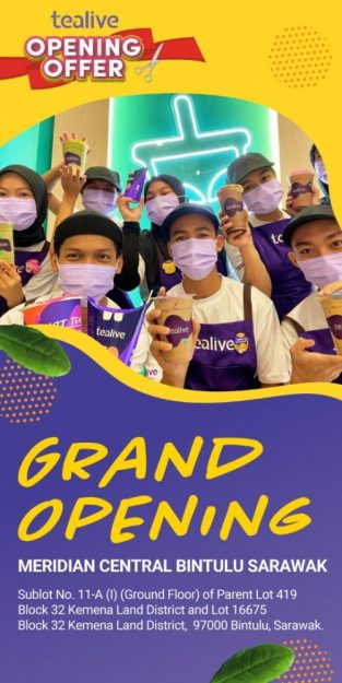 Tealive-Opening-Promotion-at-Meridian-Central-Bintulu-313x625 - Beverages Food , Restaurant & Pub Promotions & Freebies Sarawak 