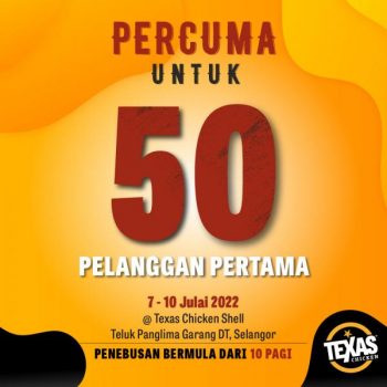 Texas-Chicken-Opening-Promotion-at-Shell-Teluk-Panglima-Garang-2-350x350 - Beverages Food , Restaurant & Pub Promotions & Freebies Selangor 