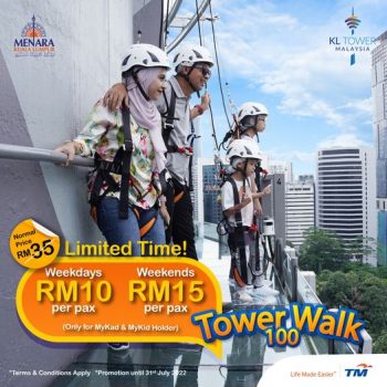 Tower-Walk-100-Ticket-Price-Deal-at-Menara-350x350 - Kuala Lumpur Others Promotions & Freebies Selangor 