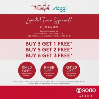 Triumph-Sloggi-Promotion-at-SOGO-350x350 - Fashion Accessories Fashion Lifestyle & Department Store Johor Kuala Lumpur Lingerie Promotions & Freebies Selangor Underwear 
