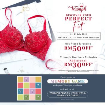 Triumph-Special-Deal-at-Isetan-350x350 - Fashion Accessories Fashion Lifestyle & Department Store Kuala Lumpur Lingerie Promotions & Freebies Selangor Underwear 