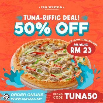 US-Pizza-Tuna-Riffic-Deal-350x350 - Beverages Food , Restaurant & Pub Johor Kedah Kelantan Kuala Lumpur Melaka Negeri Sembilan Pahang Penang Perak Perlis Pizza Promotions & Freebies Putrajaya Sabah Sarawak Selangor Terengganu 