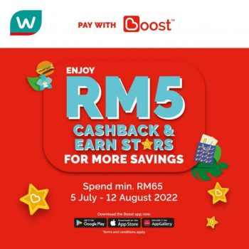 Watsons-Boost-RM5-Cashback-Earn-Stars-Promotion-350x350 - Beauty & Health Cosmetics Health Supplements Johor Kedah Kelantan Kuala Lumpur Melaka Negeri Sembilan Online Store Pahang Penang Perak Perlis Personal Care Promotions & Freebies Putrajaya Sabah Sarawak Selangor Terengganu 