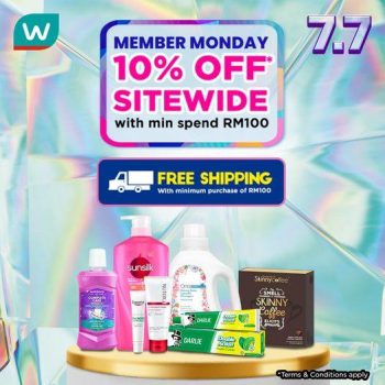 Watsons-Online-Member-Monday-Promo-350x350 - Beauty & Health Cosmetics Health Supplements Johor Kedah Kelantan Kuala Lumpur Melaka Negeri Sembilan Online Store Pahang Penang Perak Perlis Personal Care Promotions & Freebies Putrajaya Sabah Sarawak Selangor Terengganu 