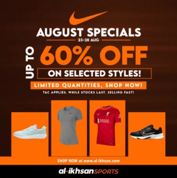 Al-Ikhsan-Sports-Nike-August-Special-Sale - Apparels Fashion Accessories Fashion Lifestyle & Department Store Footwear Johor Kedah Kelantan Kuala Lumpur Malaysia Sales Melaka Negeri Sembilan Pahang Penang Perak Perlis Putrajaya Sabah Sarawak Selangor Terengganu 