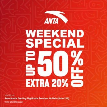 Anta-Weekend-Sale-at-Genting-Highlands-Premium-Outlets-350x350 - Apparels Fashion Accessories Fashion Lifestyle & Department Store Footwear Malaysia Sales Pahang 