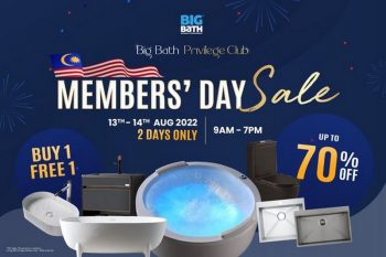 Big-Bath-Members-Day-Sale-350x233 - Home & Garden & Tools Home Hardware Johor Kedah Kelantan Kuala Lumpur Malaysia Sales Melaka Negeri Sembilan Pahang Penang Perak Perlis Putrajaya Sabah Sanitary & Bathroom Sarawak Selangor Terengganu 