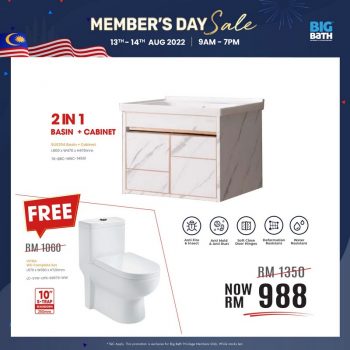 Big-Bath-Members-Day-Sale-6-350x350 - Home & Garden & Tools Home Hardware Johor Kedah Kelantan Kuala Lumpur Malaysia Sales Melaka Negeri Sembilan Pahang Penang Perak Perlis Putrajaya Sabah Sanitary & Bathroom Sarawak Selangor Terengganu 