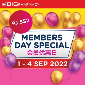 Big-Pharmacy-Members-Day-Promotion-at-PJ-SS2-Kota-Kemuning-350x350 - Beauty & Health Cosmetics Health Supplements Personal Care Promotions & Freebies Selangor 