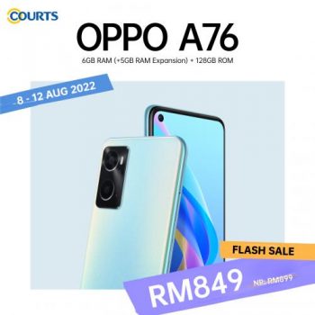 COURTS-OPPO-A76-Flash-Sale-350x350 - Electronics & Computers IT Gadgets Accessories Johor Kedah Kelantan Kuala Lumpur Malaysia Sales Melaka Mobile Phone Negeri Sembilan Pahang Penang Perak Perlis Putrajaya Sabah Sarawak Selangor Terengganu 