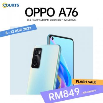 COURTS-OPPO-A76-Flash-Sale-350x350 - Electronics & Computers IT Gadgets Accessories Johor Kedah Kelantan Kuala Lumpur Malaysia Sales Melaka Mobile Phone Negeri Sembilan Pahang Penang Perak Perlis Putrajaya Sabah Sarawak Selangor Terengganu 