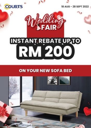 COURTS-Wedding-Fair-Promo-2-350x495 - Beddings Furniture Home & Garden & Tools Home Decor Johor Kedah Kelantan Kuala Lumpur Melaka Negeri Sembilan Online Store Pahang Penang Perak Perlis Promotions & Freebies Putrajaya Sabah Sarawak Selangor Terengganu 