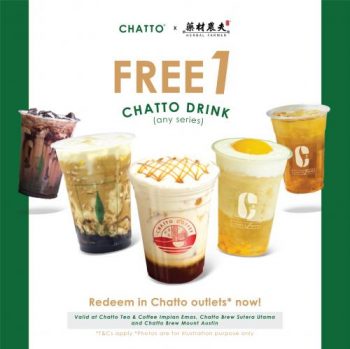 Chatto-Herbal-Farmer-FREE-Drink-Promotion-350x349 - Beverages Food , Restaurant & Pub Johor Kedah Kelantan Kuala Lumpur Melaka Negeri Sembilan Pahang Penang Perak Perlis Promotions & Freebies Putrajaya Sabah Sarawak Selangor Terengganu 