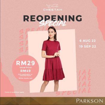 Cheetah-ReOpening-Special-at-Parkson-IOI-City-Mall-350x350 - Apparels Fashion Accessories Fashion Lifestyle & Department Store Promotions & Freebies Selangor 