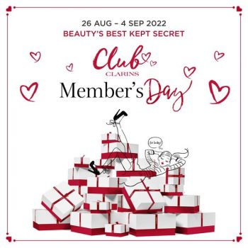 26 Aug-4 Sep 2022: Clarins Member's Day Deal 