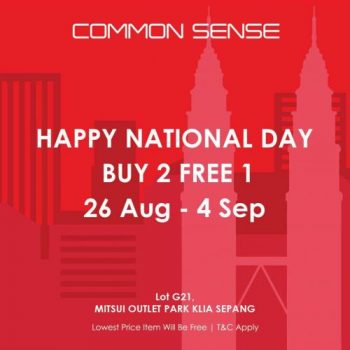 Common-Sense-Merdeka-Sale-at-Mitsui-Outlet-Park-350x350 - Apparels Fashion Accessories Fashion Lifestyle & Department Store Malaysia Sales Selangor 