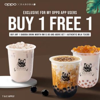 Daboba-OPPO-Buy-1-Free-1-Promotion-350x350 - Beverages Food , Restaurant & Pub Johor Kedah Kelantan Kuala Lumpur Melaka Negeri Sembilan Pahang Penang Perak Perlis Promotions & Freebies Putrajaya Sabah Sarawak Selangor Terengganu 