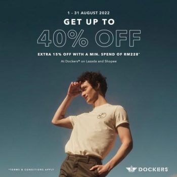 Dockers-Shopee-and-Lazada-40-off-Promotion-350x350 - Apparels Fashion Accessories Fashion Lifestyle & Department Store Johor Kedah Kelantan Kuala Lumpur Melaka Negeri Sembilan Online Store Pahang Penang Perak Perlis Promotions & Freebies Putrajaya Sabah Sarawak Selangor Terengganu 