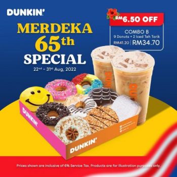 Dunkin-Merdeka-Promotion-350x350 - Beverages Food , Restaurant & Pub Johor Kedah Kelantan Kuala Lumpur Melaka Negeri Sembilan Pahang Penang Perak Perlis Promotions & Freebies Putrajaya Sabah Sarawak Selangor Terengganu 