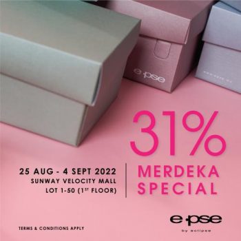 Eclipse-Merdeka-Promotion-at-Sunway-Velocity-Mall-350x350 - Fashion Accessories Fashion Lifestyle & Department Store Kuala Lumpur Promotions & Freebies Selangor 