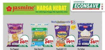 Econsave-Jasmine-Rice-Promotion-350x167 - Johor Kedah Kelantan Kuala Lumpur Melaka Negeri Sembilan Pahang Penang Perak Perlis Promotions & Freebies Putrajaya Selangor Supermarket & Hypermarket Terengganu 