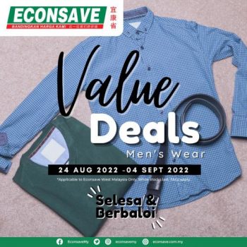 Econsave-Mens-Wear-Value-Deals-Promotion-350x350 - Johor Kedah Kelantan Kuala Lumpur Melaka Negeri Sembilan Pahang Penang Perak Perlis Promotions & Freebies Putrajaya Selangor Supermarket & Hypermarket Terengganu 