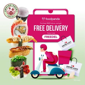 Empire-Sushi-FoodPanda-Free-Delivery-Promotion-350x350 - Beverages Food , Restaurant & Pub Johor Kedah Kelantan Kuala Lumpur Melaka Negeri Sembilan Online Store Pahang Penang Perak Perlis Promotions & Freebies Putrajaya Sabah Sarawak Selangor Sushi Terengganu 