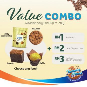 Famous-Amos-Value-Combo-Promotion-at-Nu-Sentral-Aeon-Wangsa-Maju-350x350 - Beverages Food , Restaurant & Pub Kuala Lumpur Promotions & Freebies Selangor 
