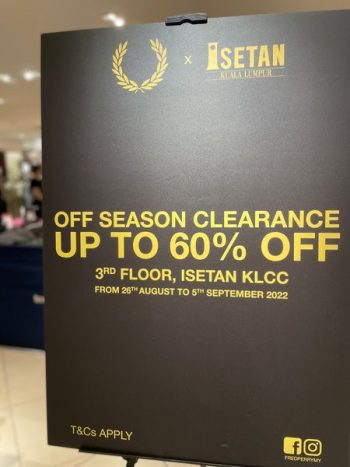 Fred-Perry-Season-Clearance-Sale-at-Isetan-350x467 - Apparels Fashion Accessories Fashion Lifestyle & Department Store Footwear Kuala Lumpur Selangor Warehouse Sale & Clearance in Malaysia 