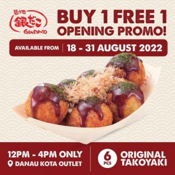 Gindaco-Danau-Kota-Buy-1-Free1-Opening-Promotion-350x350 - Beverages Food , Restaurant & Pub Kuala Lumpur Promotions & Freebies Selangor 