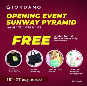 Giordano-Opening-Event-at-Sunway-Pyramid-1-350x348 - Apparels Events & Fairs Fashion Accessories Fashion Lifestyle & Department Store Selangor 